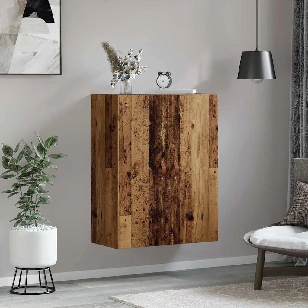 Fali szekrény Falra szerelhető Barna 69.5 x 34 x 90 cm Faanyag