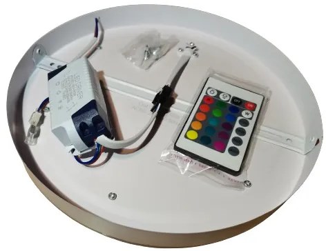 Fali/Mennyezeti Kör Modern Led Több Színű Világítás Távirányítóval Rgb 6W / Fehér 18W 25cm átmérő