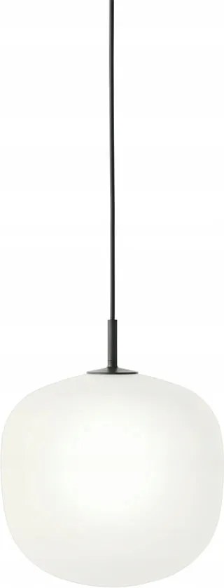 Muuto Rime Függőlámpa 25 cm Fekete Opál lámpabúra
