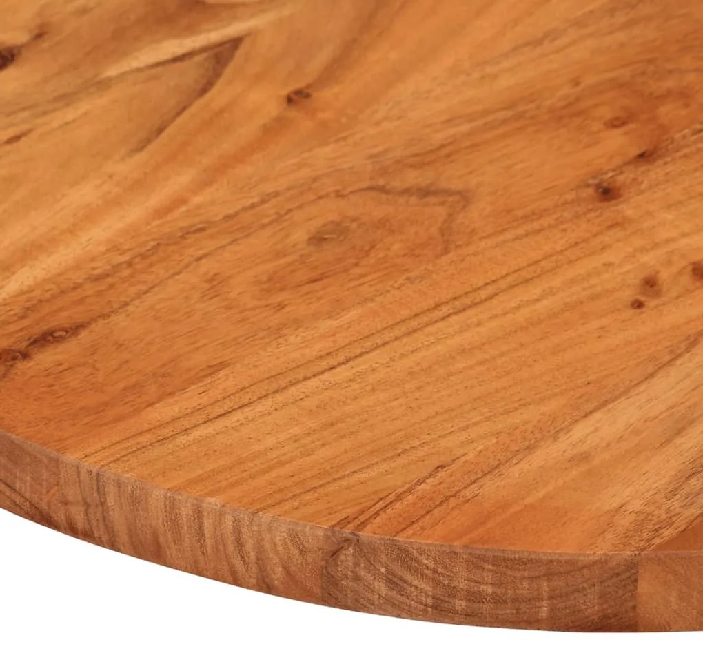 tömör akácfa ovális asztallap 110 x 50 x 3,8 cm