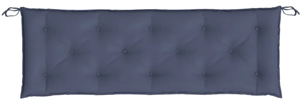 2 db tengerészkék oxford szövet kerti padpárna 150 x 50 x 7 cm