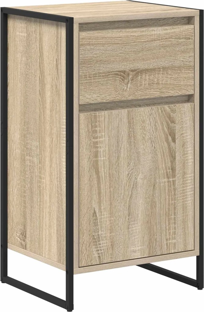 vidaXL Széf fiókkal Sonoma 81 x 36 x 150.5 cm Faanyag
