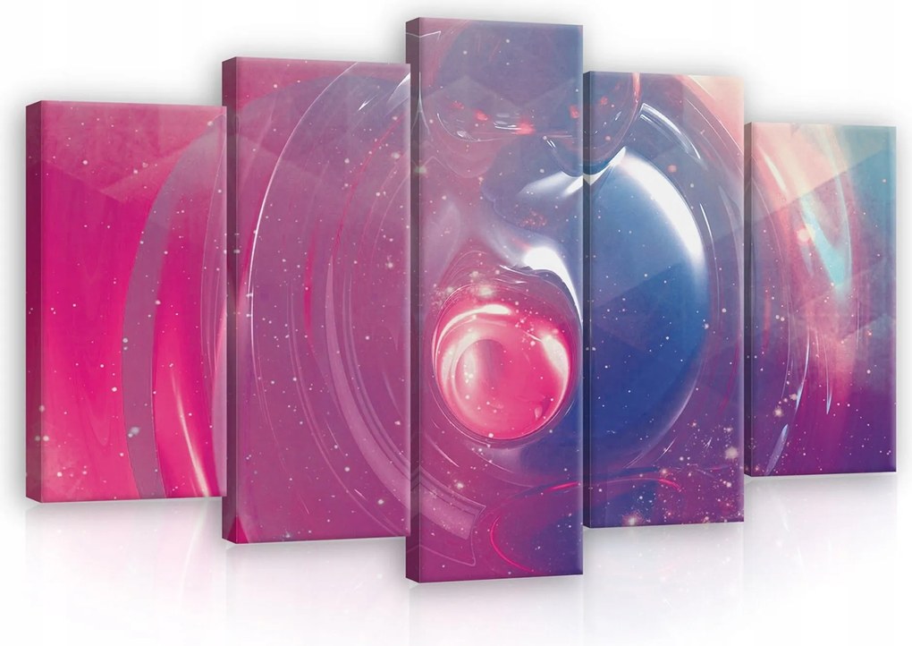 Vászonkép 100x60 Absztrakt Futurizmus Kozmosz Galaxis Energia Dinamika