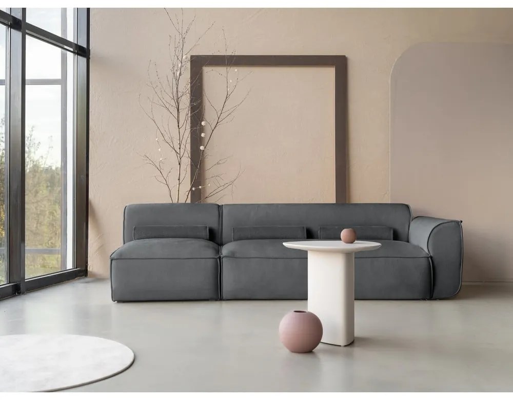 Szürke moduláris heverő (jobb oldali) Flex Felix – Miuform