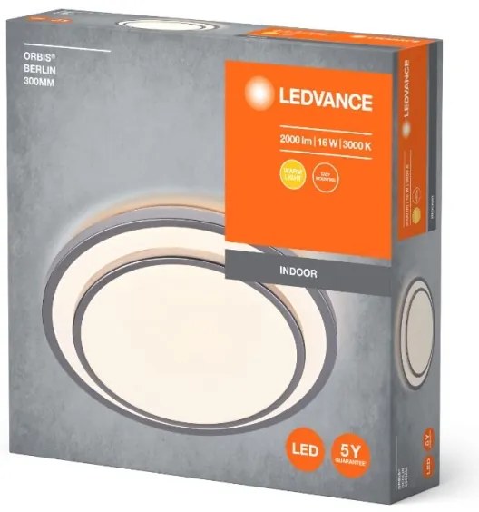 Ledvance - LED Mennyezeti lámpa ORBIS BERLIN LED/16W/230V ezüst