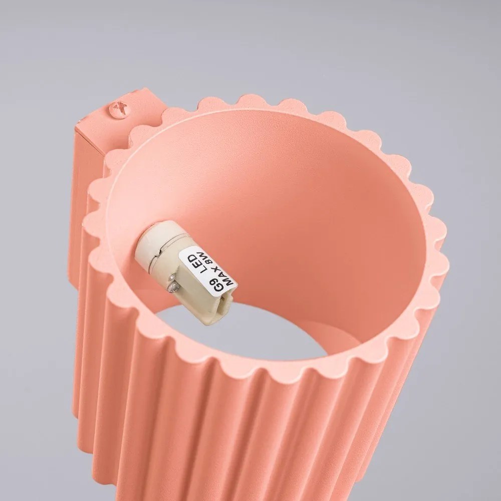 Barackszínű fali lámpa ø 10 cm Zora – Sollux