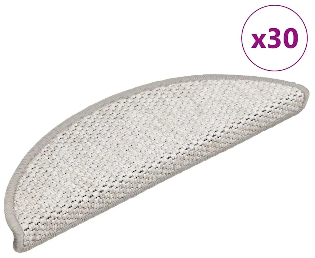 30 db platina lépcsőszőnyegek öntapadós szizál kinézetű