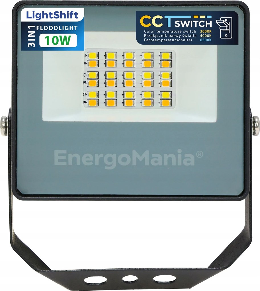 Led LightShift Cct reflektor 10W 1350 lm 3az1ben meleg semleges hideg