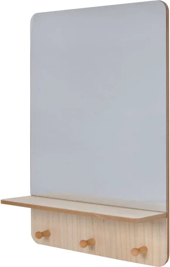 Tükör polccal világos barna