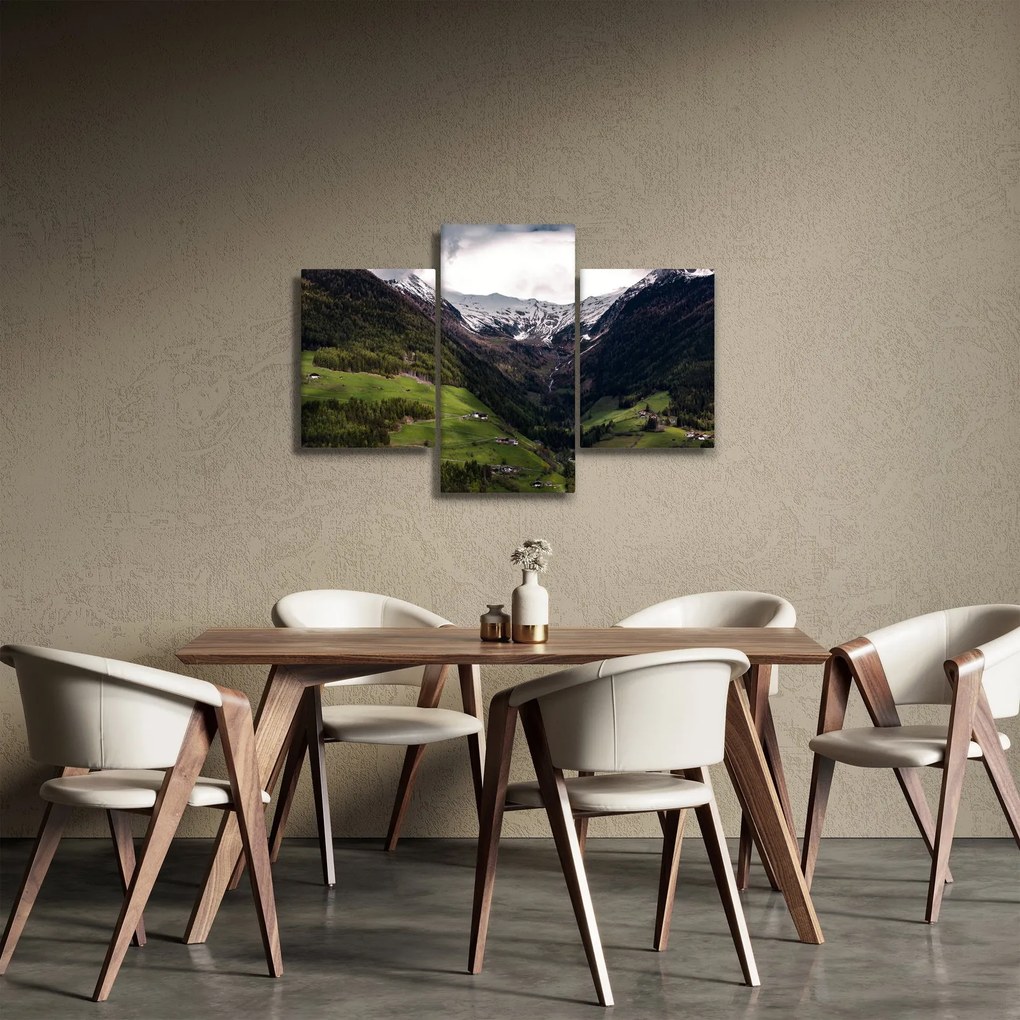 Kép - Völgy a hegyek alatt (90x60 cm)