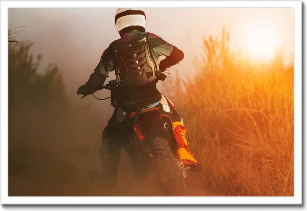 Poszterek keretben 60x40 Motocross Motorkerékpár Motor