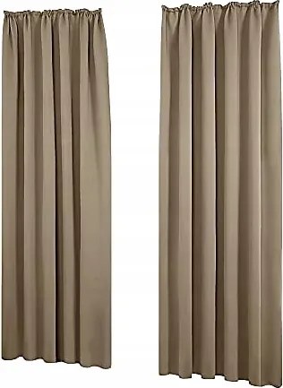 Deconovo Függöny Thermo blackout 210x140 cm taupe, 2 db-os szett
