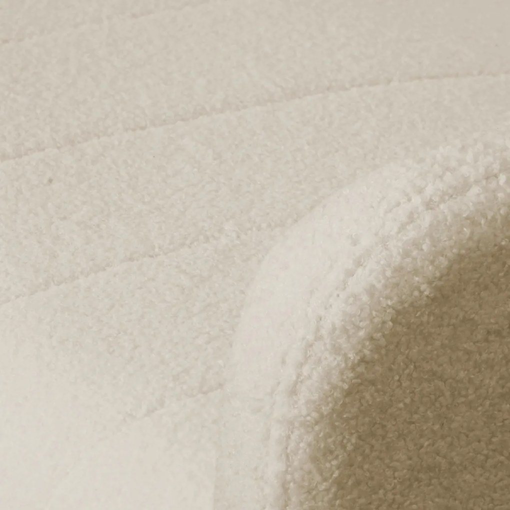 PORTO ágyazható kanapé világos bézs bouclé