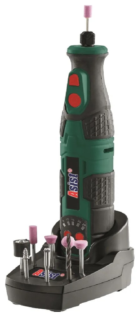 Aku mini egyenes köszörű 7,2V 40db ASIST AE2C07DN