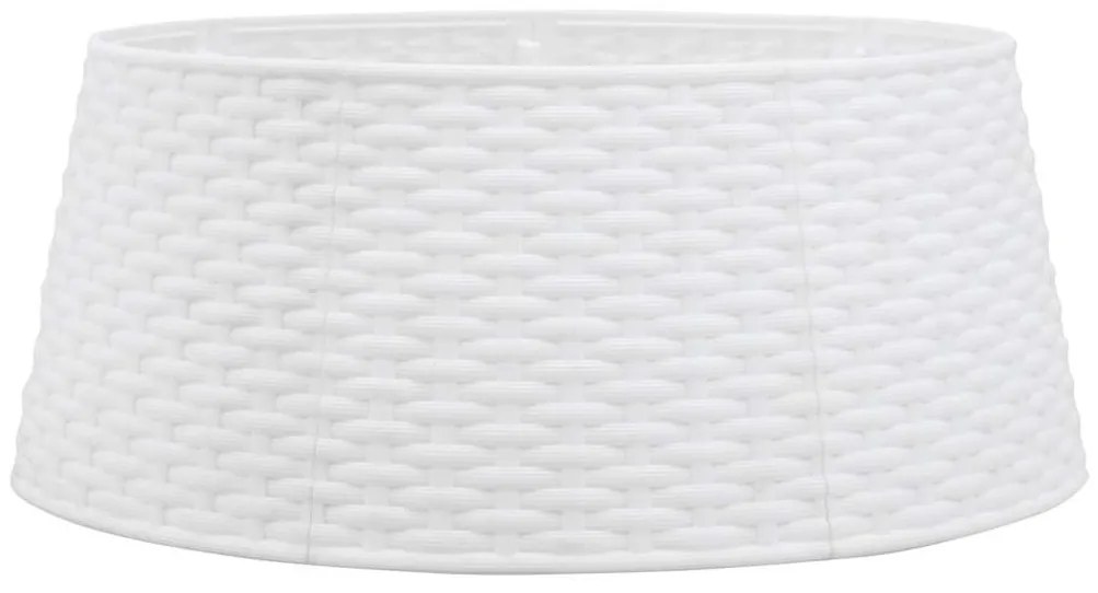 fehér műanyag karácsonyfatalp-takaró Ø56x23 cm