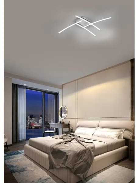 Brilagi - LED mennyezeti lámpa STRIPES LED/32W/230V ezüstszínű