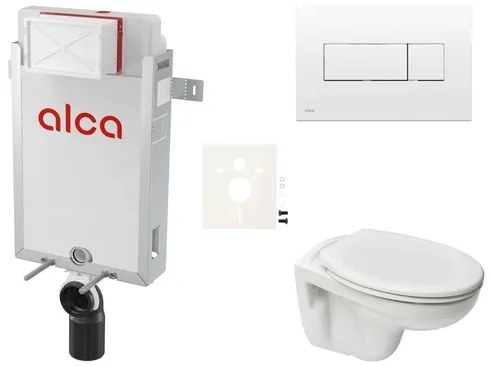 Fali WC szett Alca befalazáshoz + Ceramia S-Line Pro WC SIKOAP4