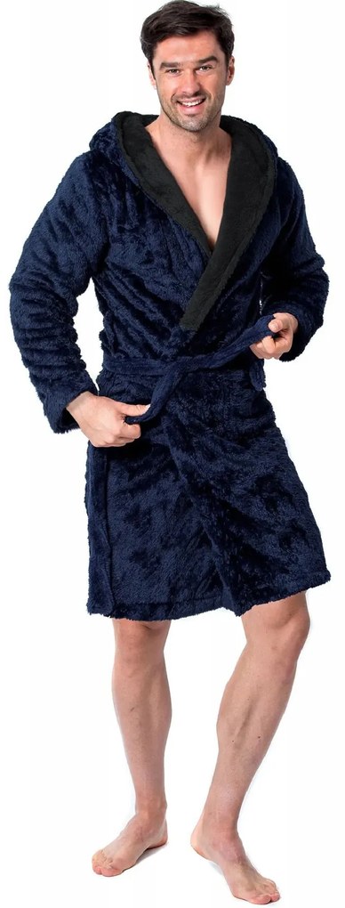 Jordan Navy Black men fürdőköpeny L