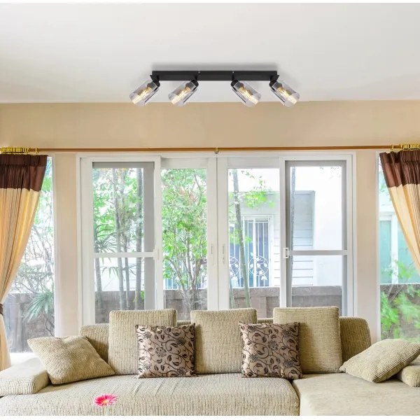 Globo 15465-4 - Spotlámpa  HADERA 4xE27/15W/230V