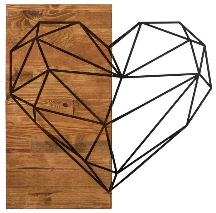 Fa fali dekoráció, Heart