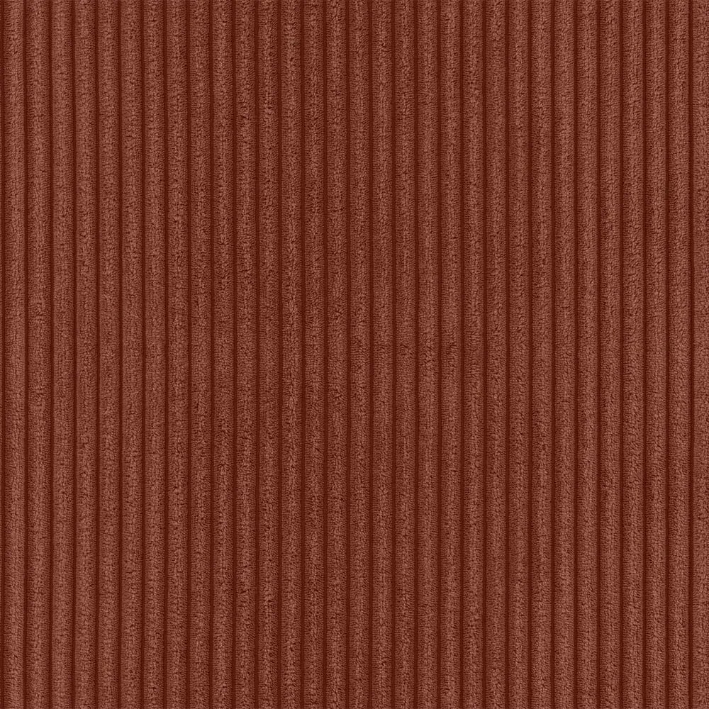 Téglavörös kordbársony kinyitható tárolóhelyes sarokkanapé (variálható sarok) Luma – Ropez