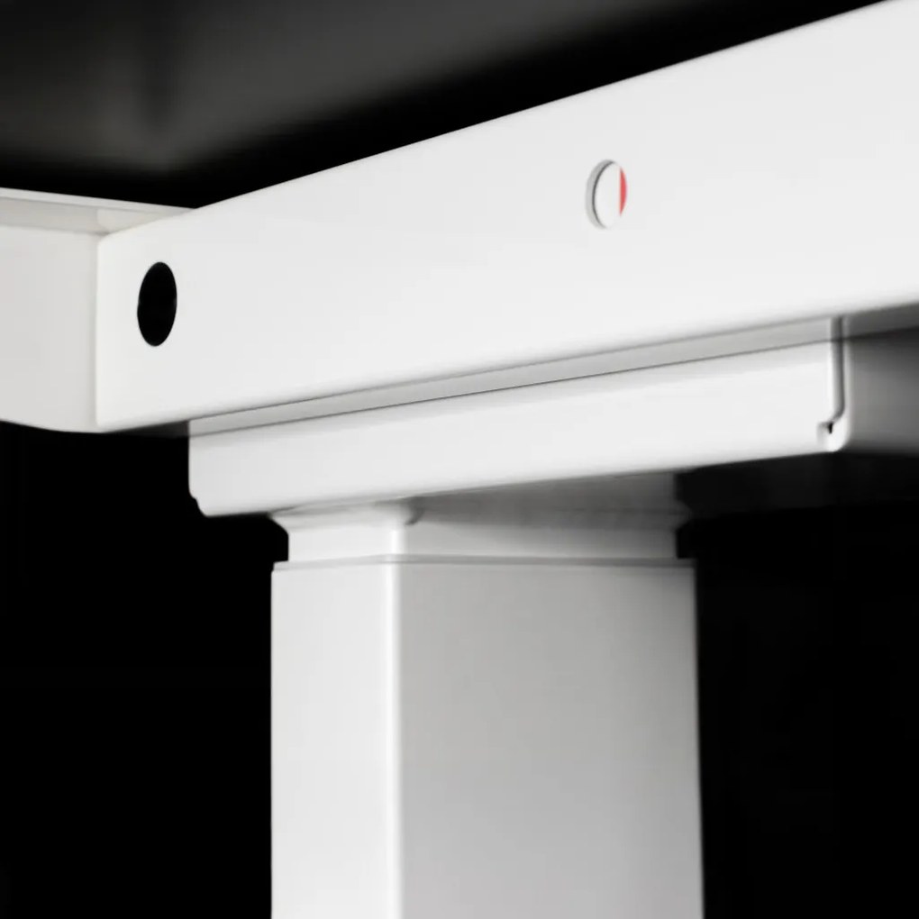 Elektromosan állítható magasságú íróasztal 120x67cm fekete / fehér | LVN System Control Flex+