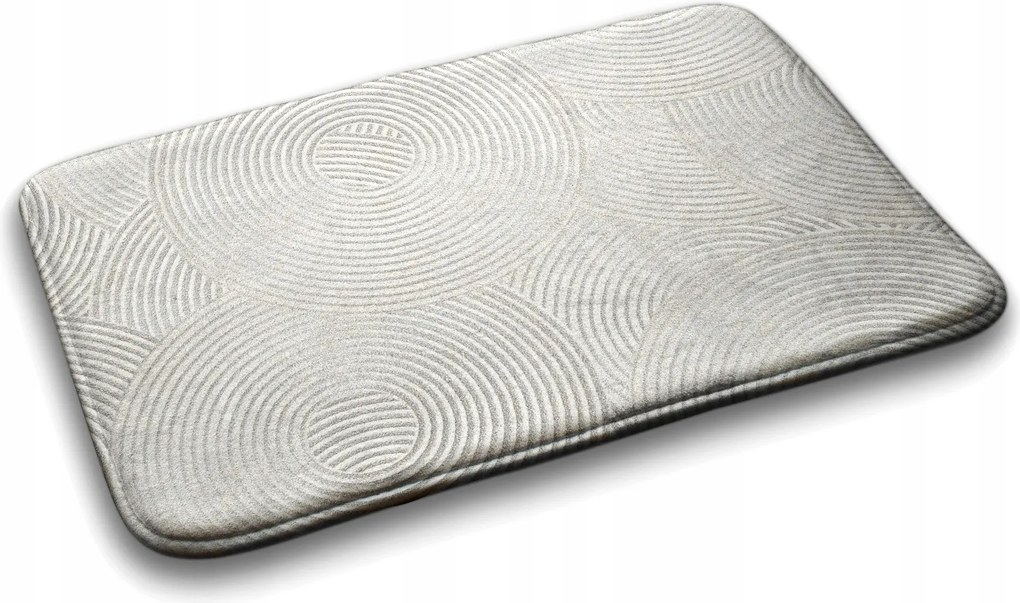 Divatos fürdőszobai szőnyeg Absztrakt lapok 75x45 cm