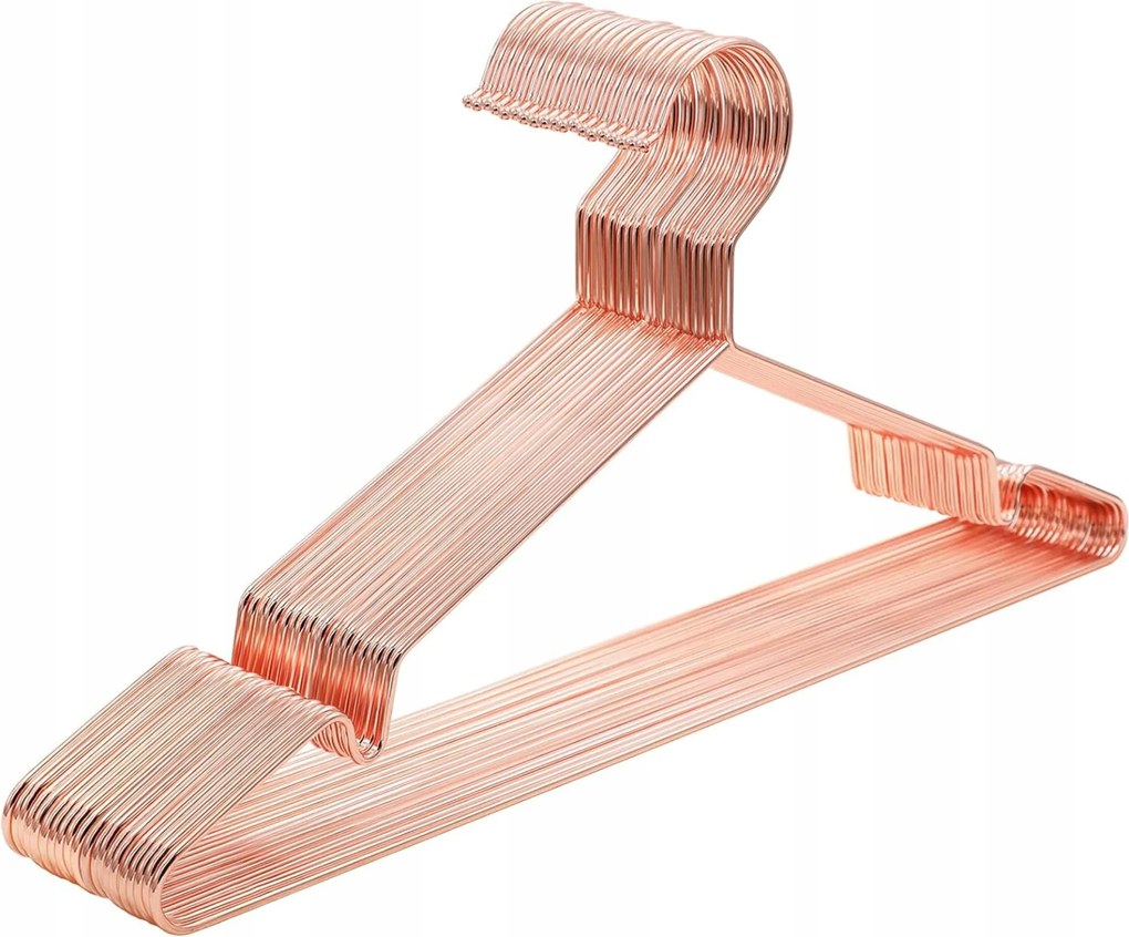 Akasztós fogas fém Ruhaakasztók rozé arany