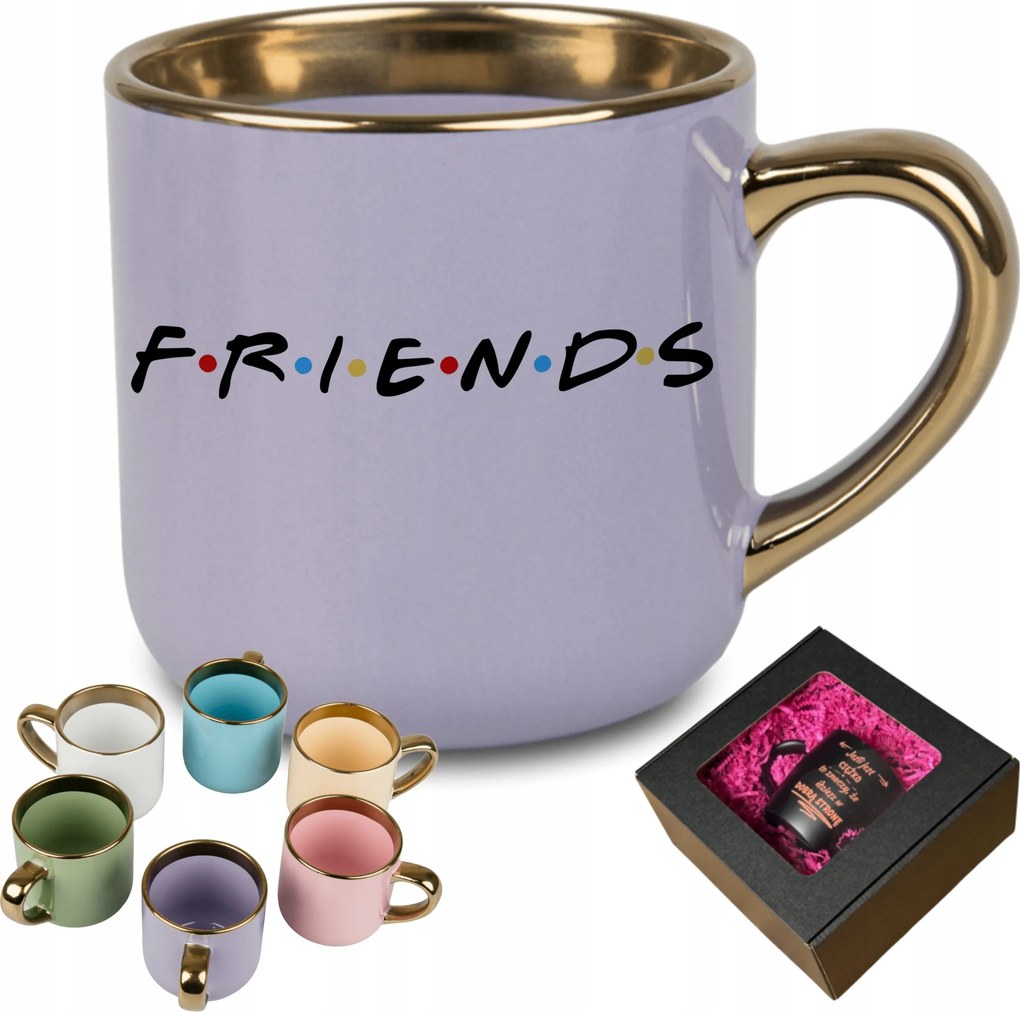 Nagy bögre Friends XXL 400ml személyre szabható, ajándék, teás kávéhoz