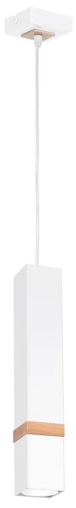 Csillár zsinóron VIDAR 1xGU10/25W/230V fehér