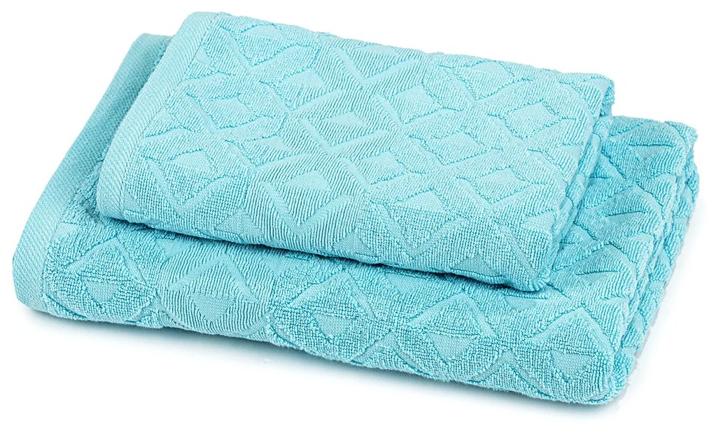 Rio törölköző és kéztörlő szett, világoskék, 50 x 100 cm, 70 x 140 cm