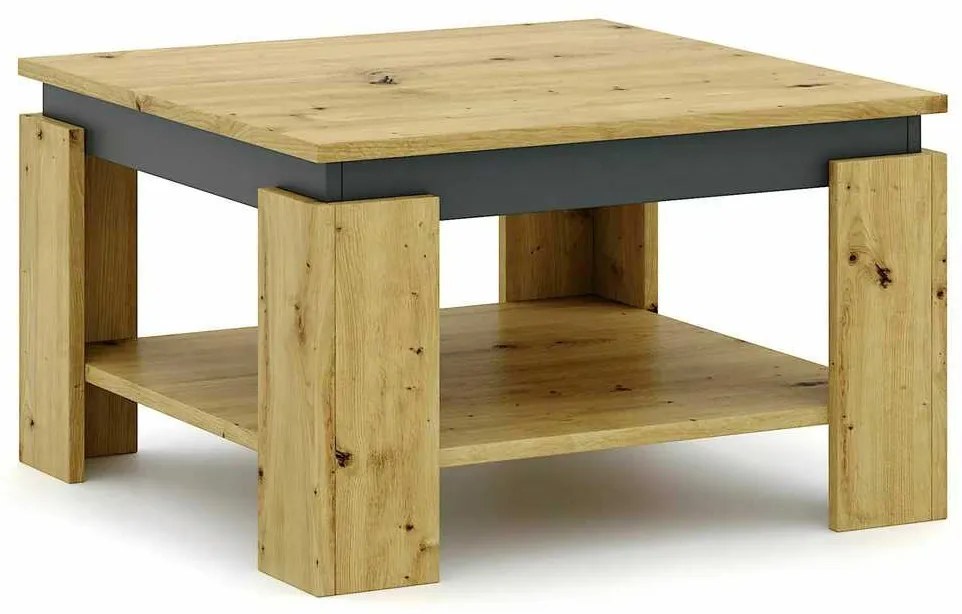 Hudson A dohányzóasztal, artisan tölgy / antracit