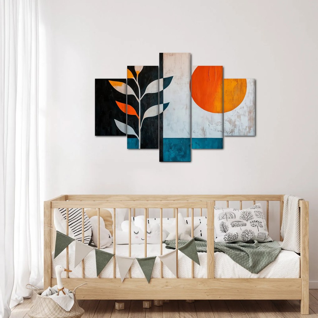 Kép - Növény és nap absztrakciója (150x105 cm)