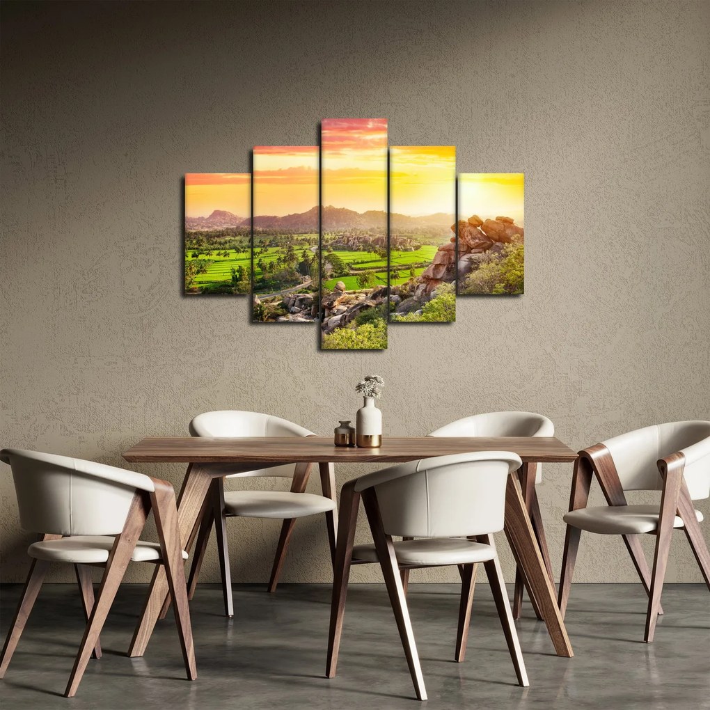 Kép a Hampi-völgyről Indiában (150x105 cm)