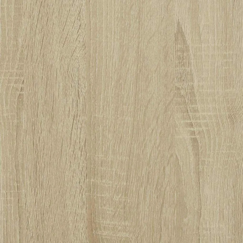 sonoma tölgy szerelt fa ruhásszekrény kerekekkel 102x38x110 cm