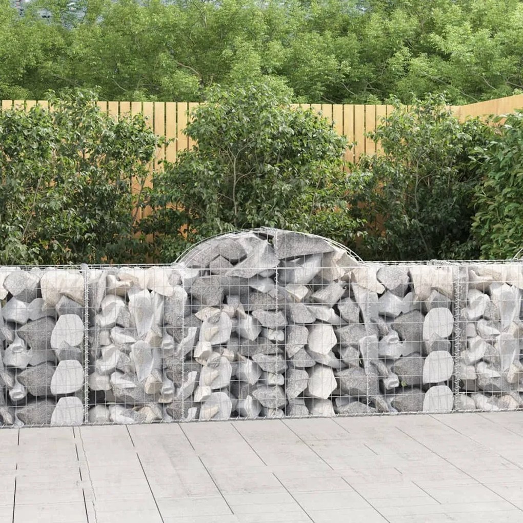 30 db íves horganyzott vas gabion kosár 200x50x80/100 cm