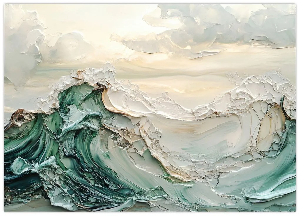 Kép - 3D tengeri absztrakció (70x50 cm)