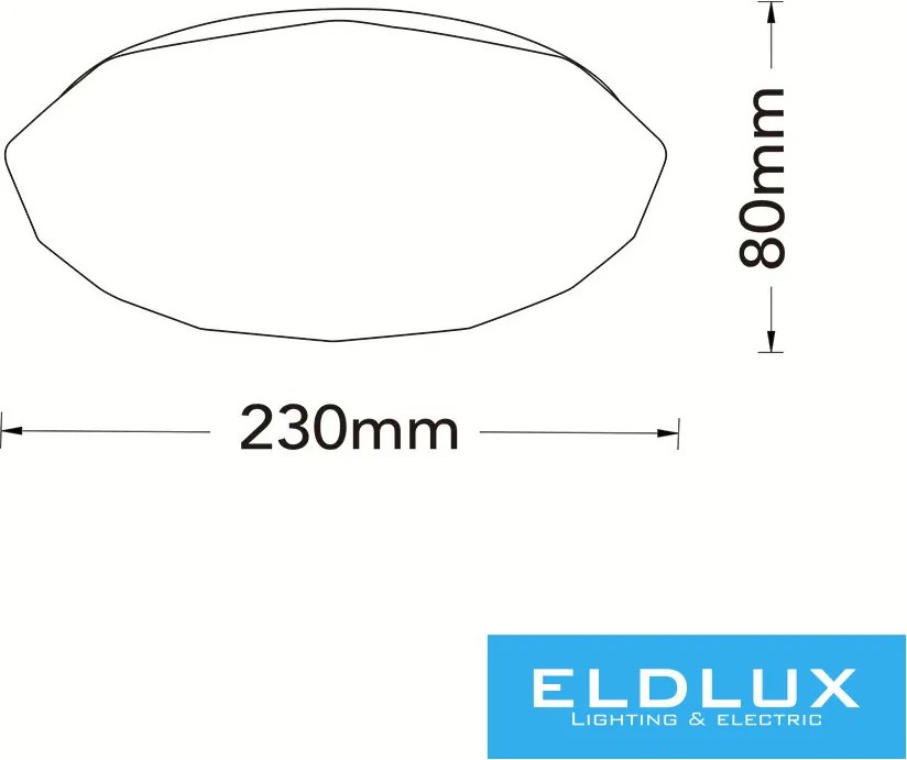 ELDLUX C02-18-3C Ufo Lámpa IP20