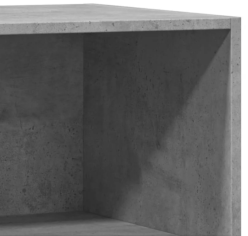 betonszürke szerelt fa ruhásszekrény 48 x 41 x 102 cm