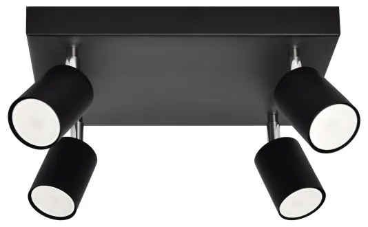 LED Spotlámpa TUNE 4xGU10/4,8W/230V fekete