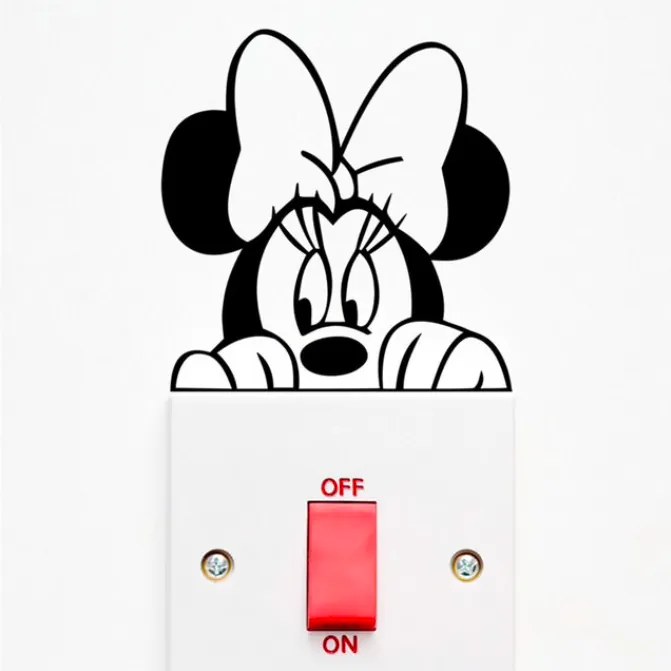 Matrica kapcsolóra "Minnie" 9x9cm