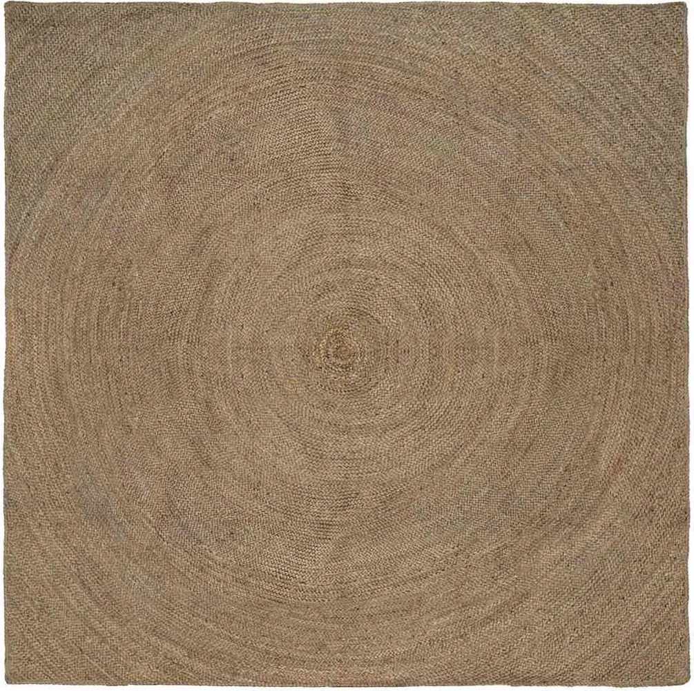 vidaXL Területszőnyegek Négyzet Szürke 200 x 200 cm Juta
