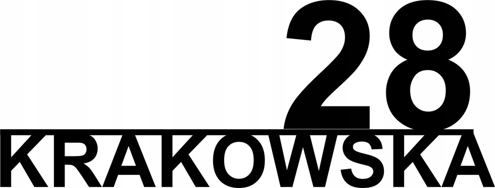 Egyszerű Lakcímke utcanév házszám 60 cm