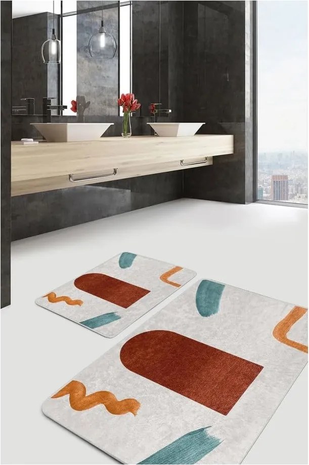 Bársony fürdőszobai kilépő szett 2 db-os 60x100 cm – Mila Home