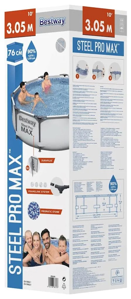 Bestway Steel Pro MAX medenceszett 305 x 76 cm