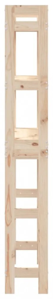 tömör fenyőfa fürdőszoba állvány 63x26x171 cm