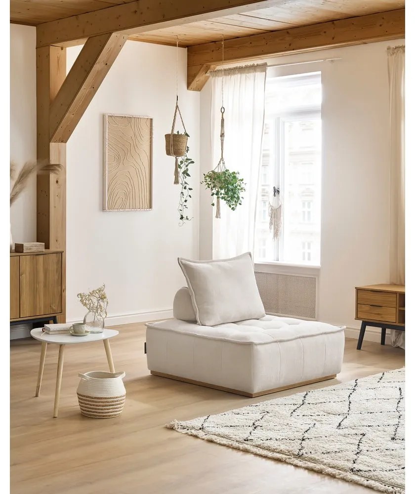 Fehér zsenília fotel Elisa – Bobochic Paris