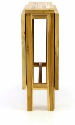 DIVERO Kerti összecsukható asztal 130 x 65 cm