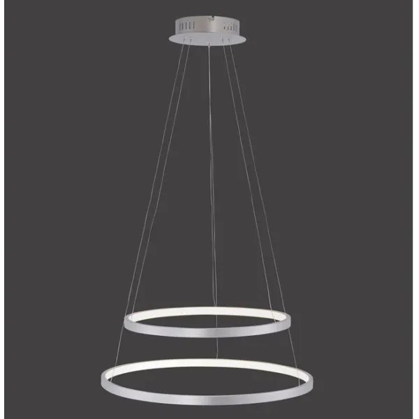 Leuchten Direkt 11525-21 - LED Csillár zsinóron CIRCLE 1xLED/15W/230V + LED/25W