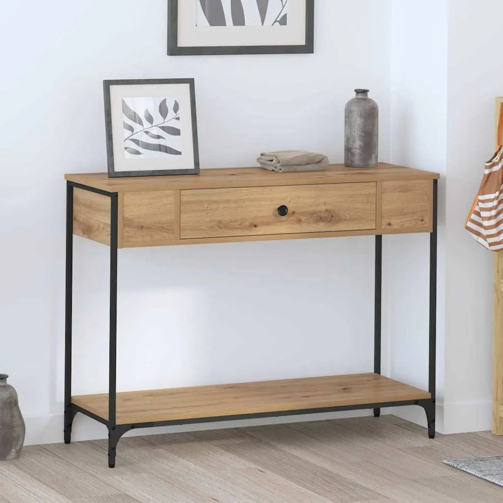 Konzolasztal Other kézműves tölgy 100 x 34.5 x 75 cm Faanyag